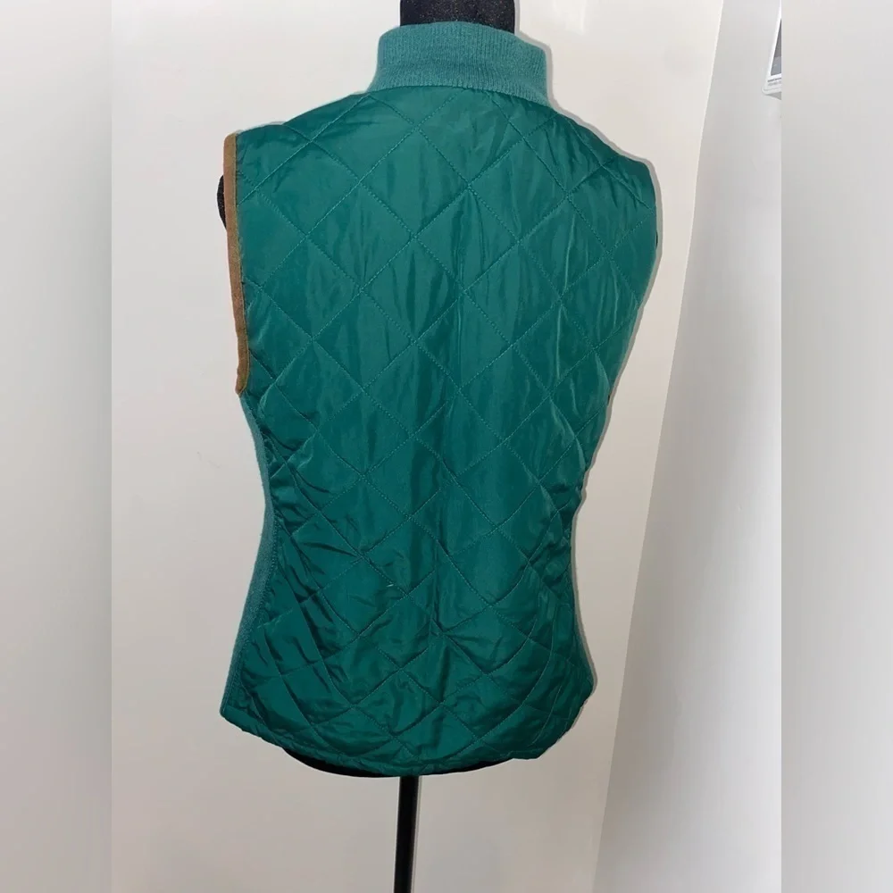 Croft & Barrow Womens Green Quilted Vest Size Small - Picture 3 of 5